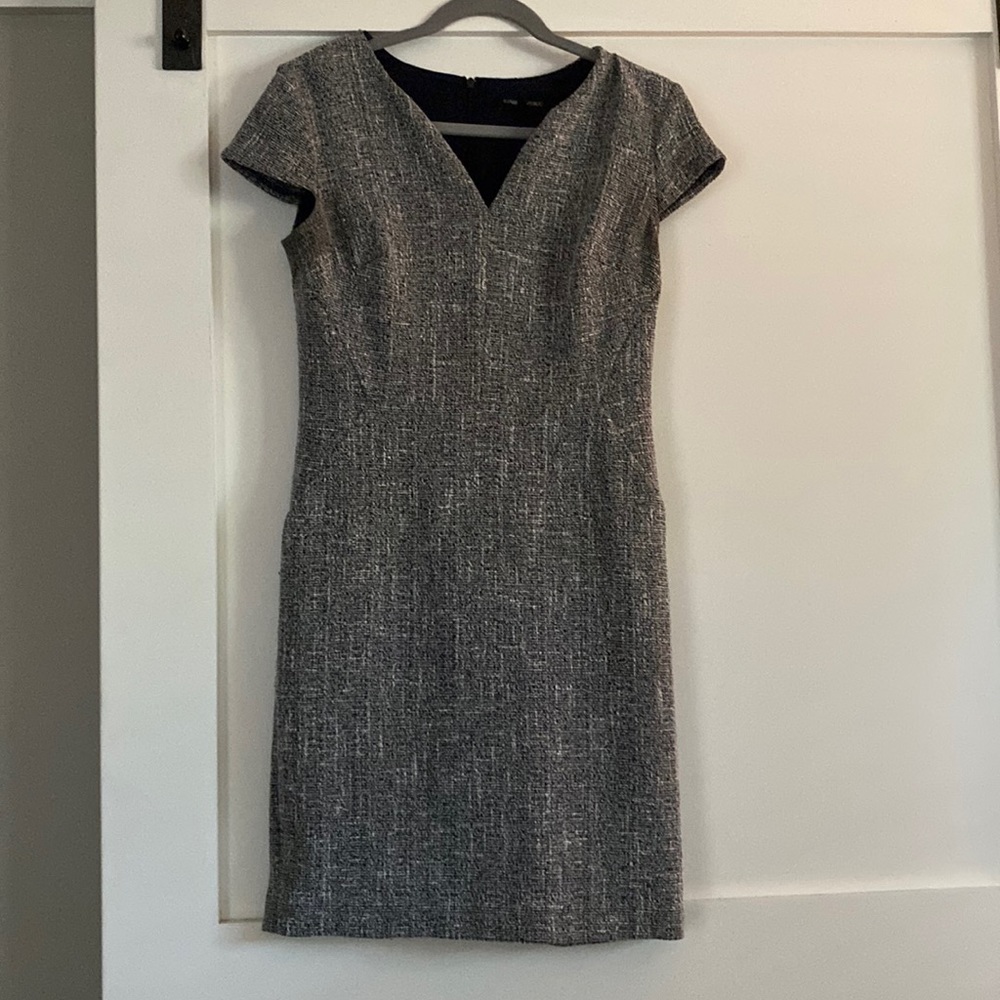 Grey work dress Size 2P from Banana Republic